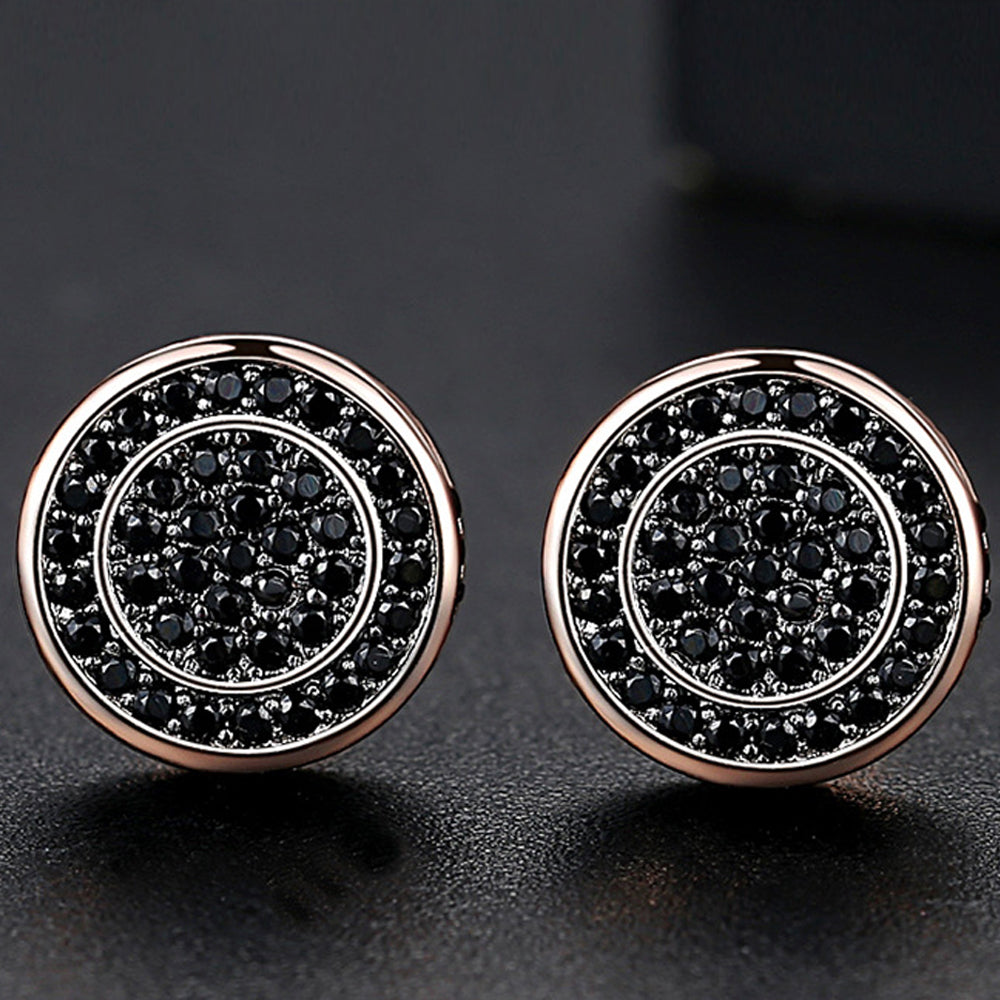 Oria Midnight Stud Earrings - FIORENE