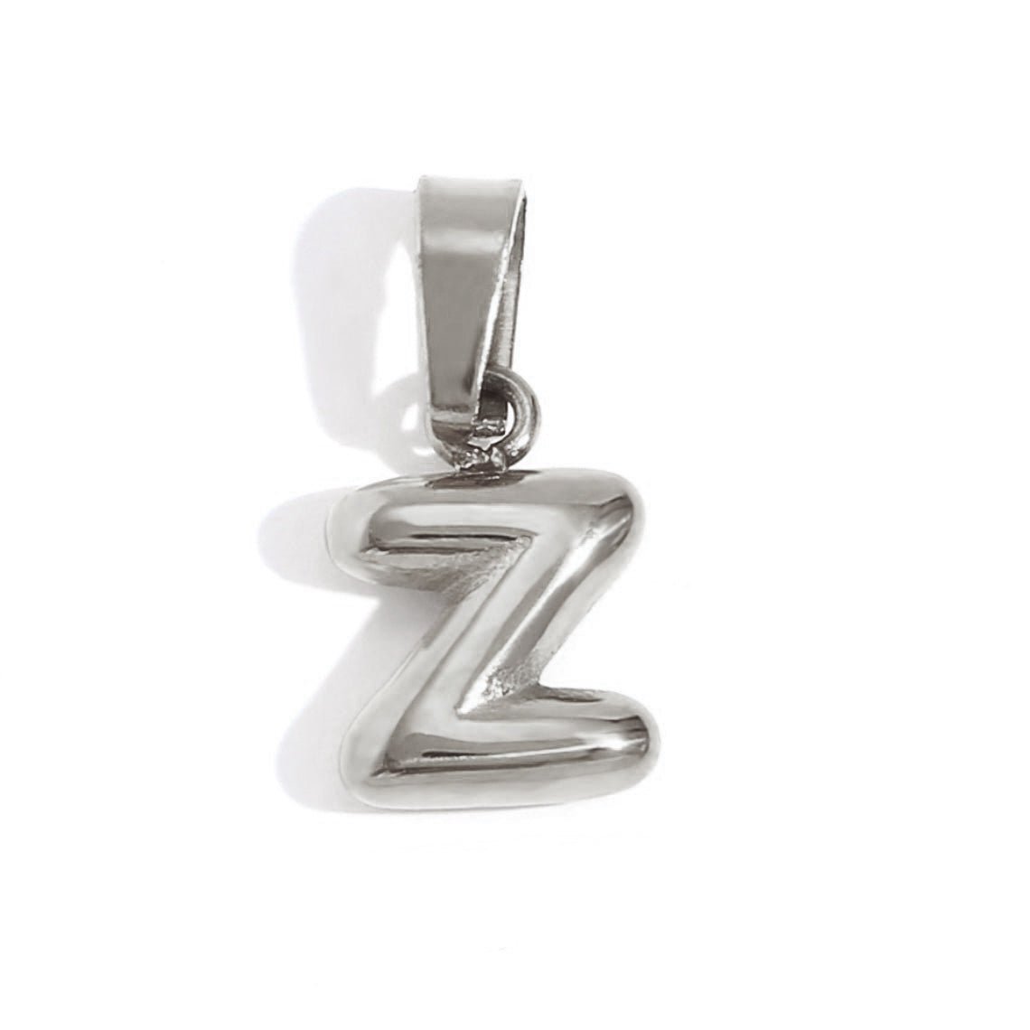 Silver Balloon Letter Necklace – FIORENE