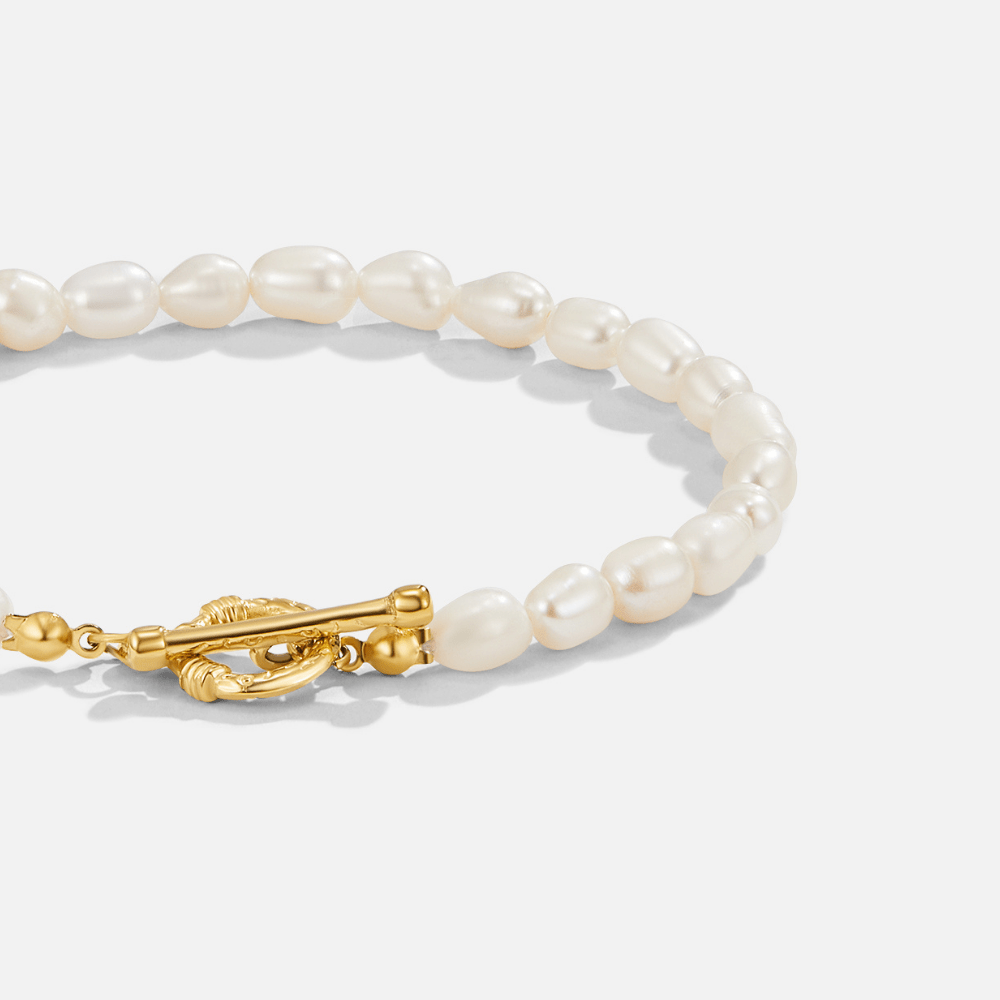 Freshwater Pearl Toggle Bracelet – FIORENE