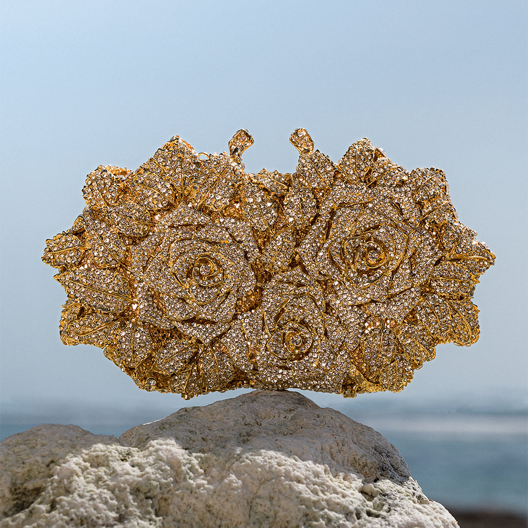 Aurielle Golden Rose Clutch – FIORENE