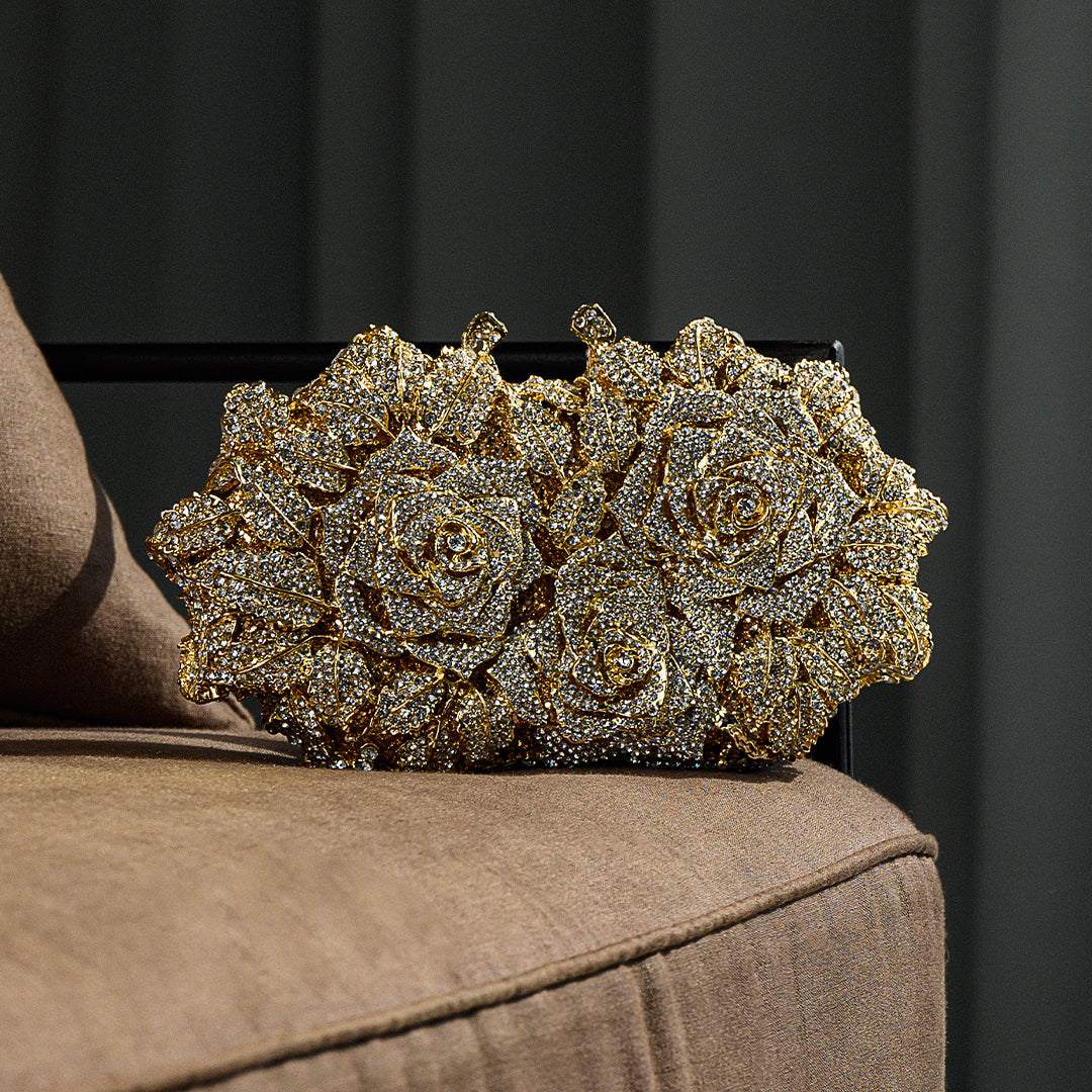 Aurielle Golden Rose Clutch – FIORENE