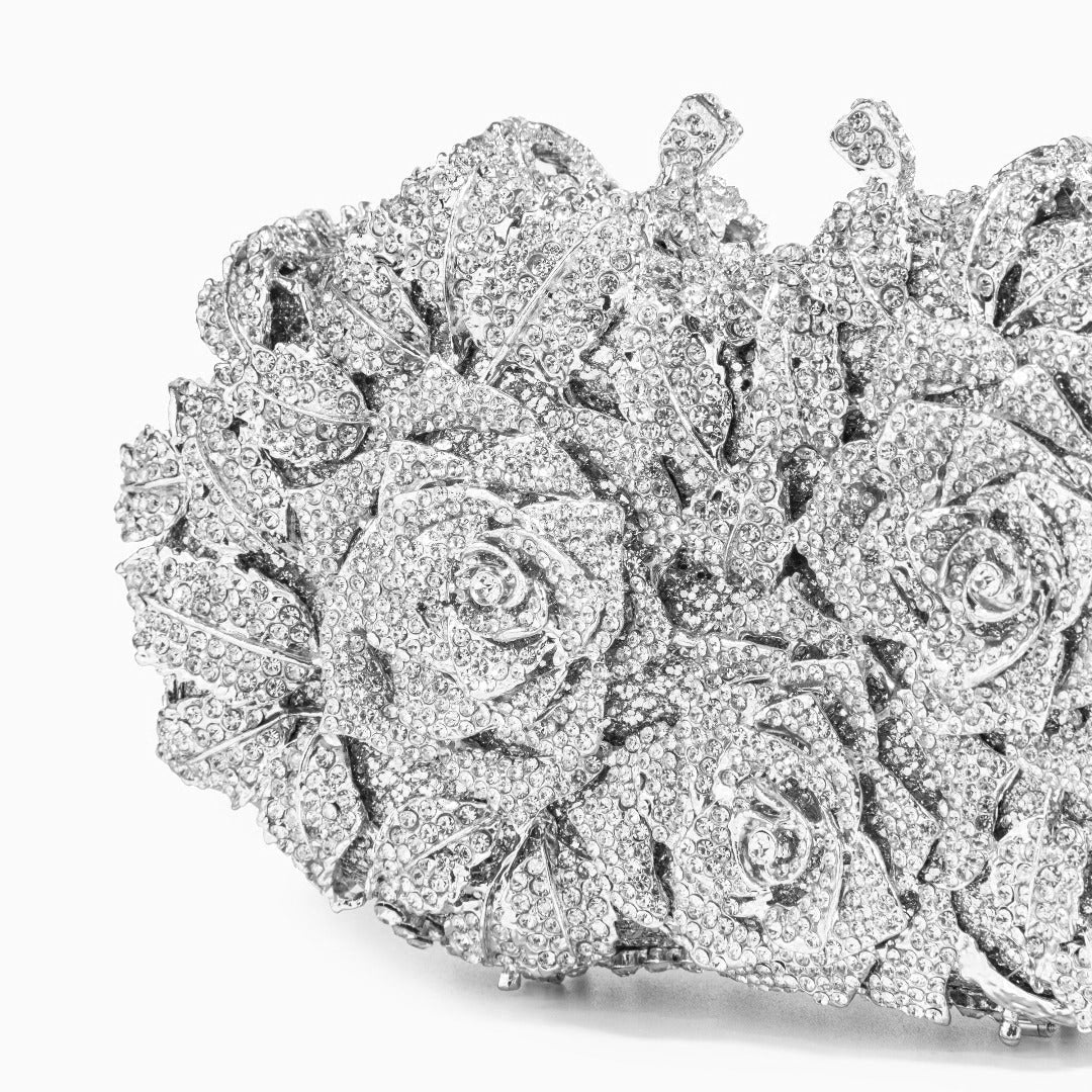 Crystal Rose Bloom Clutch – FIORENE