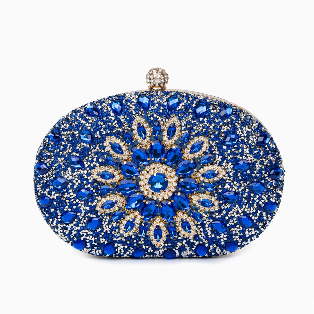 Celeste Midnight Oval Clutch – FIORENE