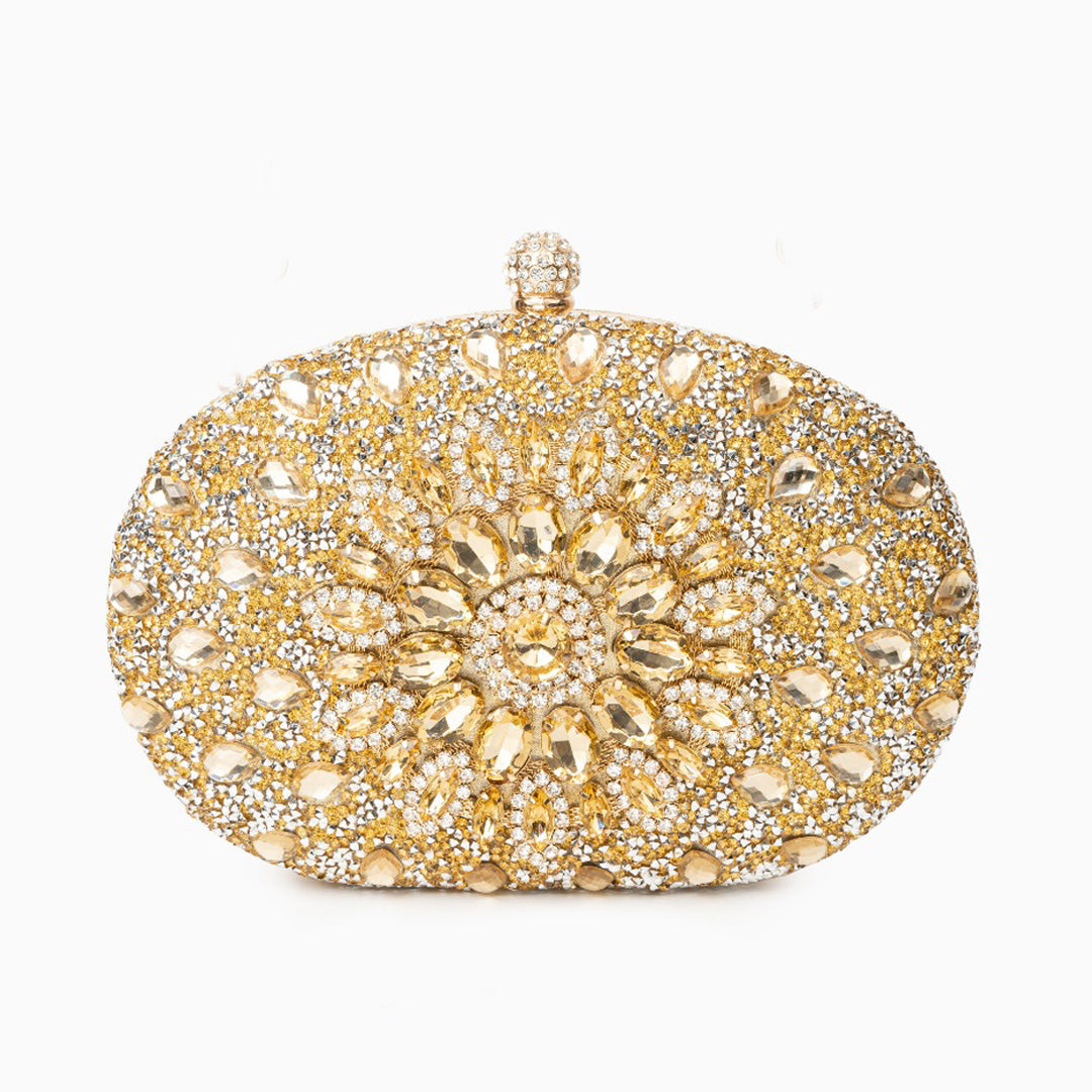 Rosé Blossom Crystal Clutch – FIORENE