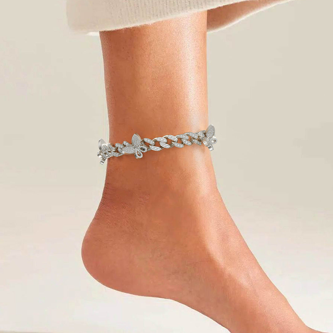 Elara Butterfly Anklet – FIORENE
