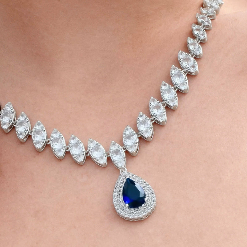 Midnight Sapphire Necklace Set – FIORENE