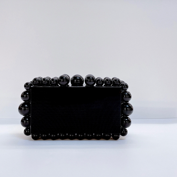 Pearlescent Bubble Box Clutch – FIORENE