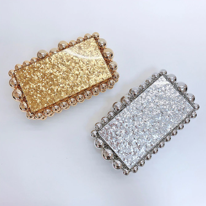 Venera Gilded Bead Clutch – FIORENE