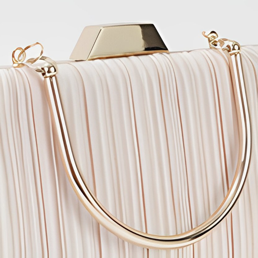 Pleated Serenity Halo Clutch – FIORENE
