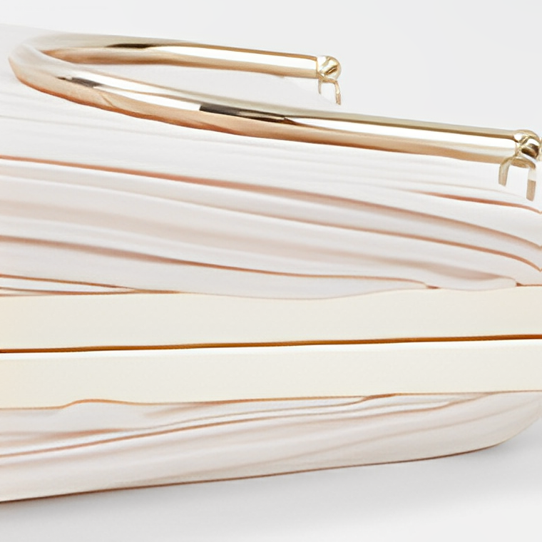 Pleated Serenity Halo Clutch – FIORENE