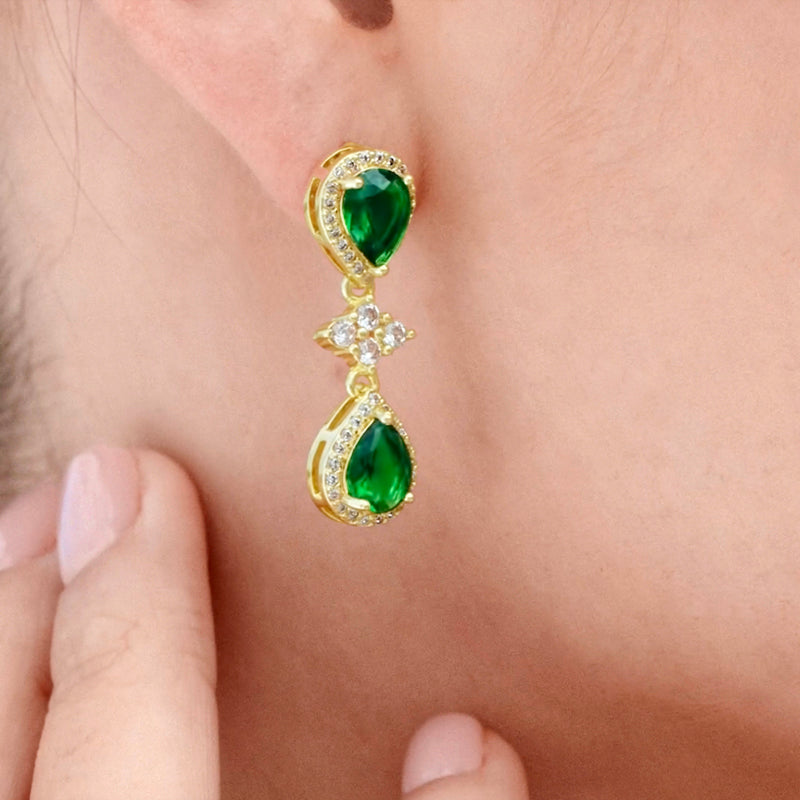 Emerald Enchantment Teardrop Set – FIORENE