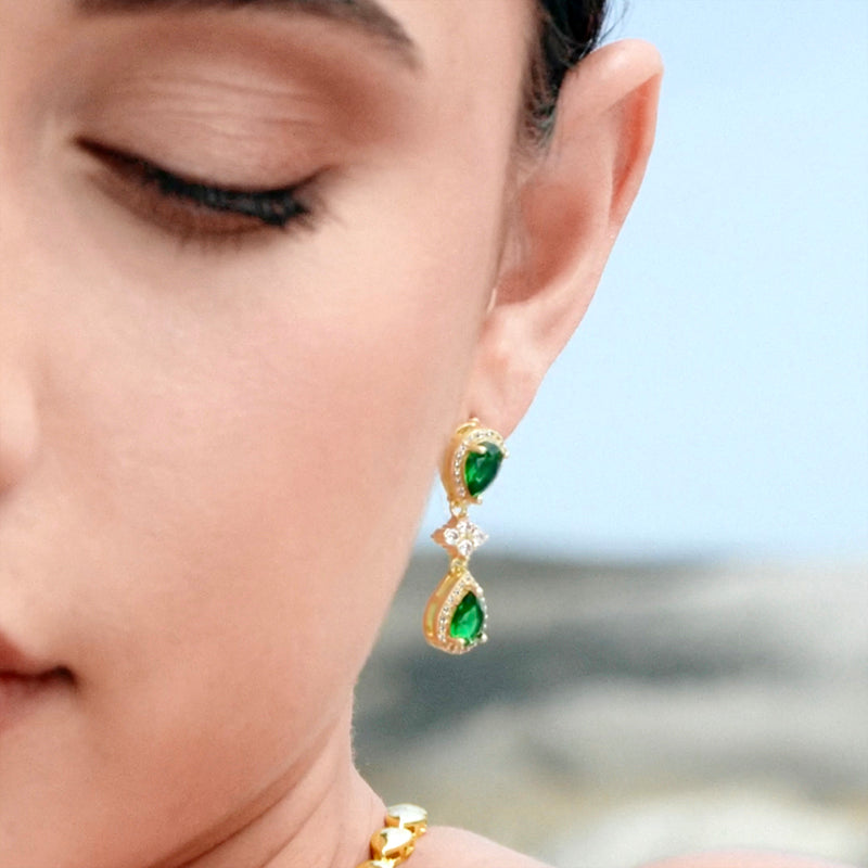 Emerald Enchantment Teardrop Set – FIORENE