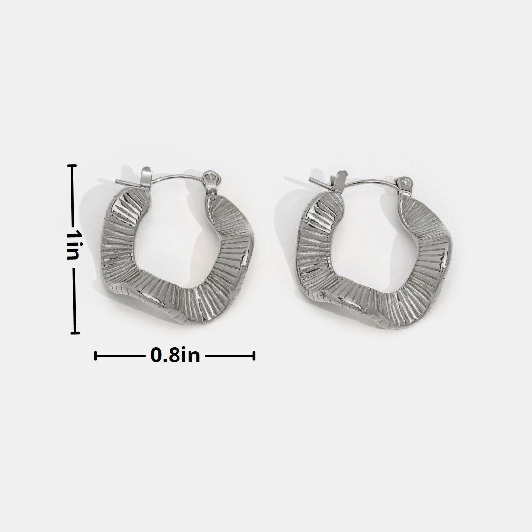 Silver Sinuous Sunburst Earrings – FIORENE