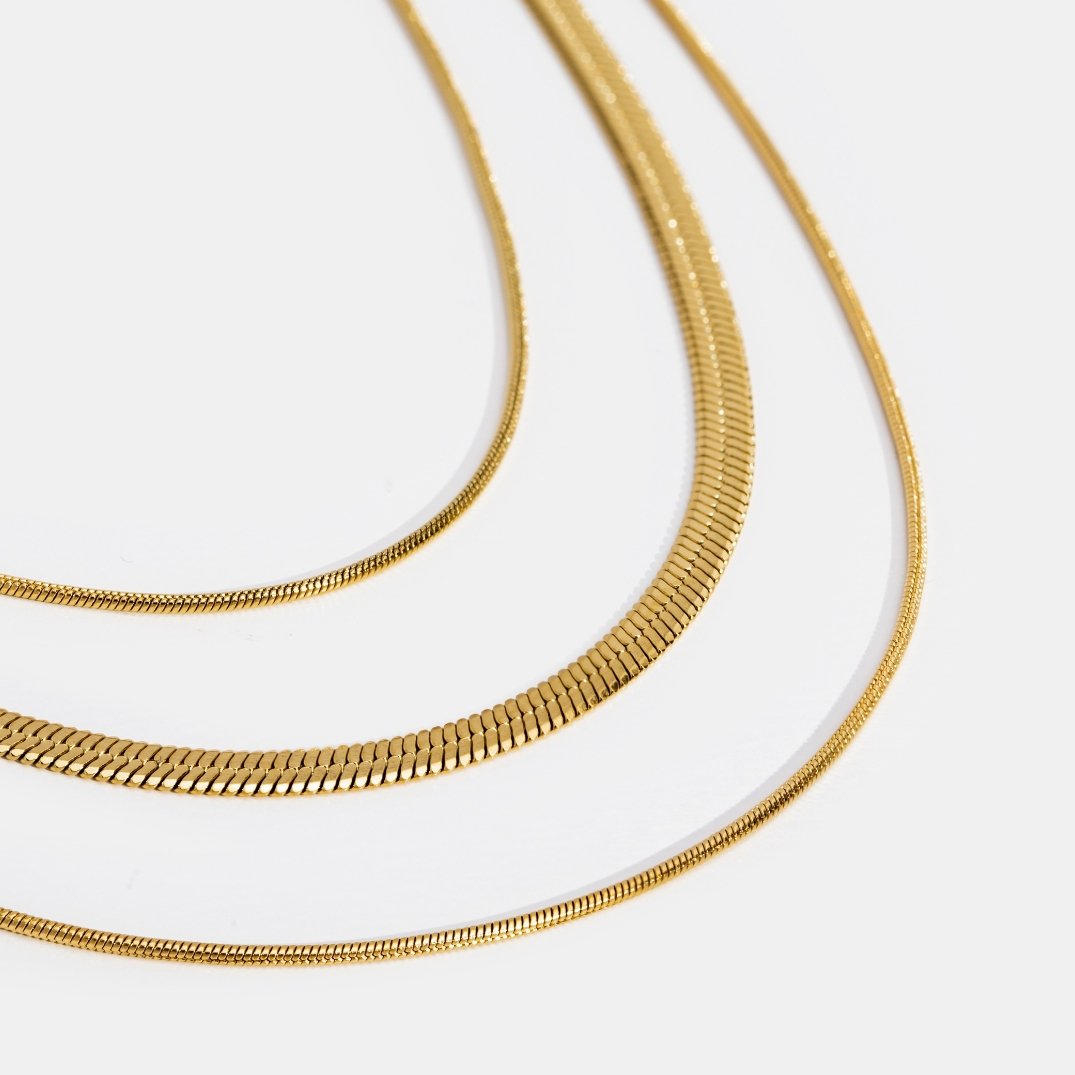 Minimalist Shimmering Tiered Necklace – FIORENE