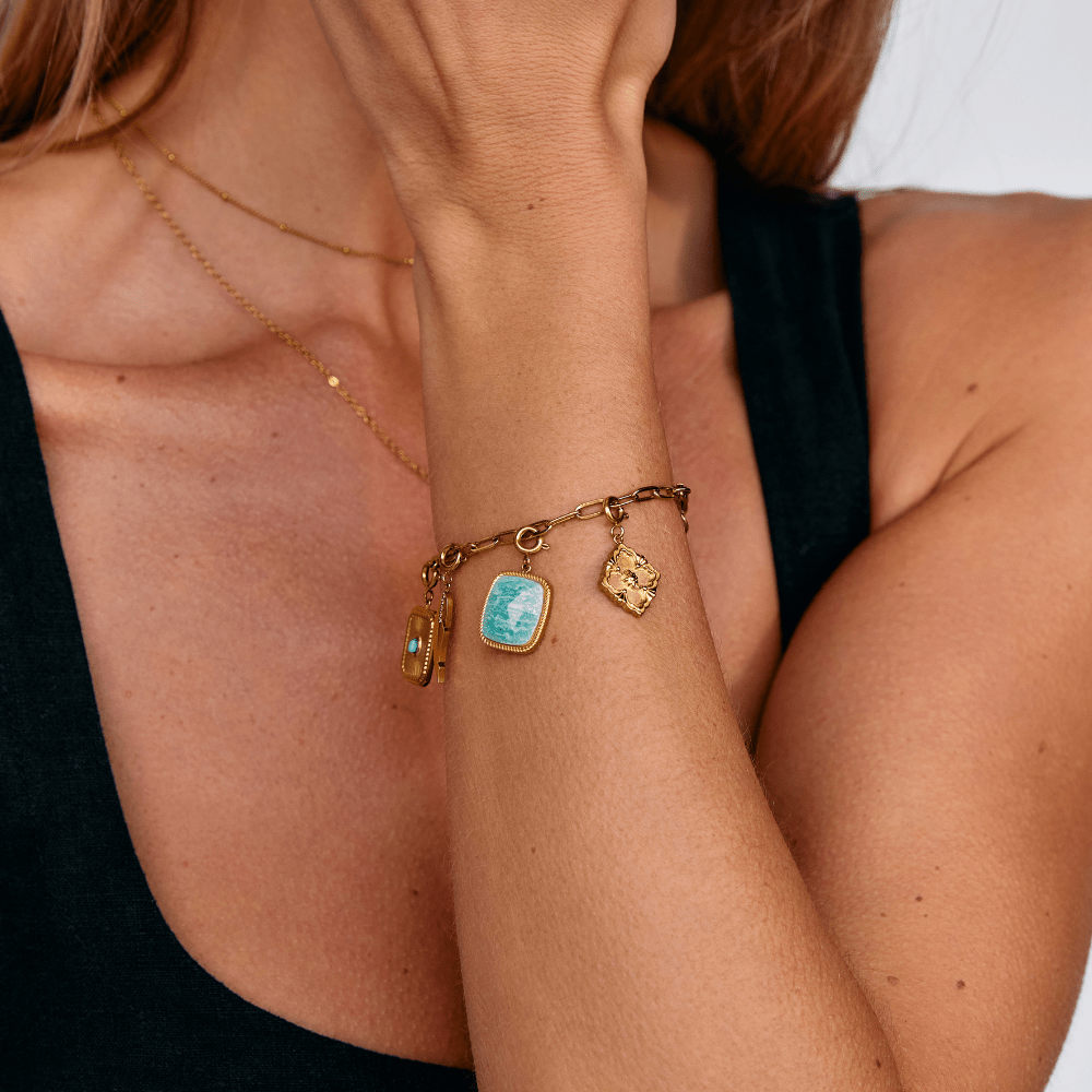 Amazonite Cushion Charm – FIORENE