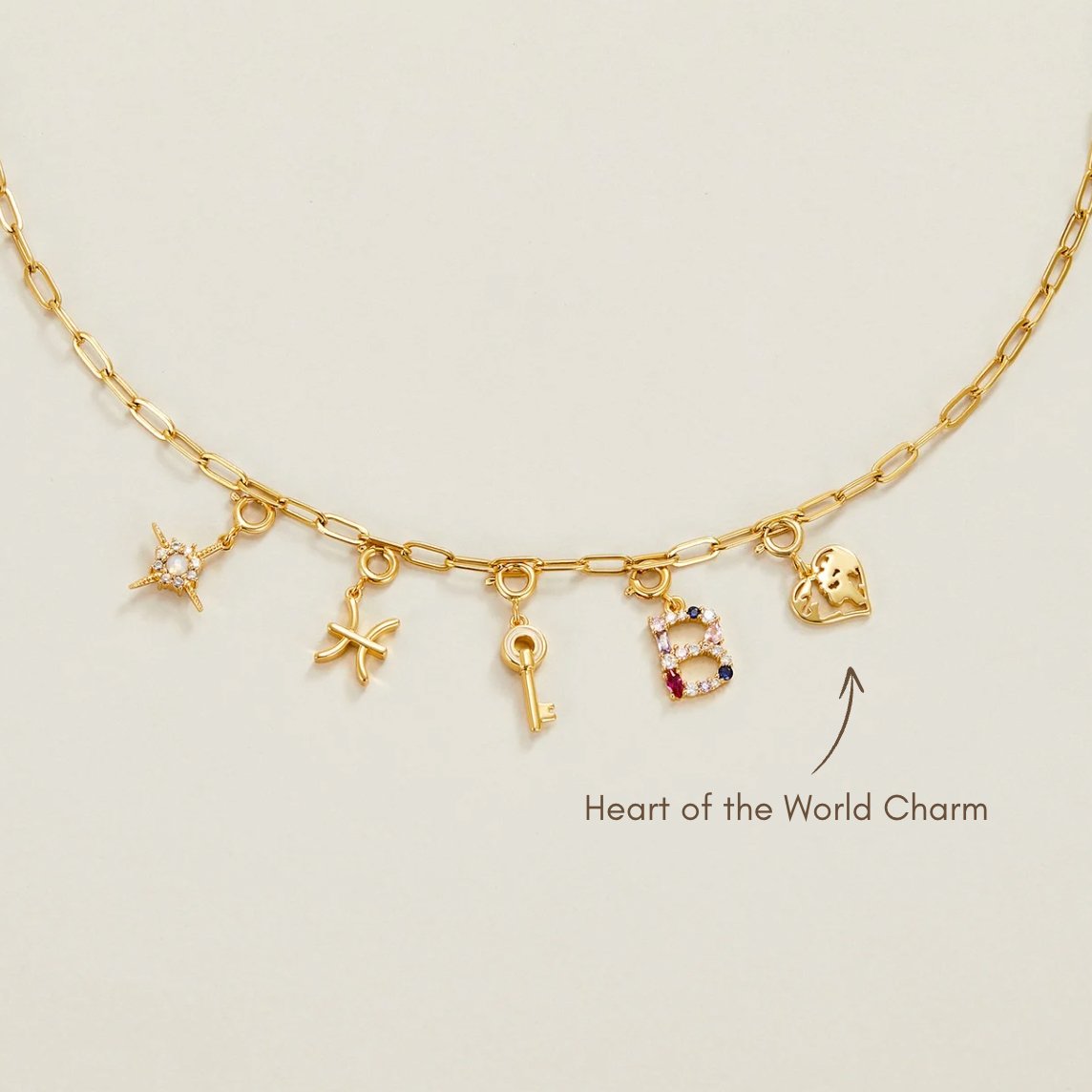 Earth Heart Charm – FIORENE