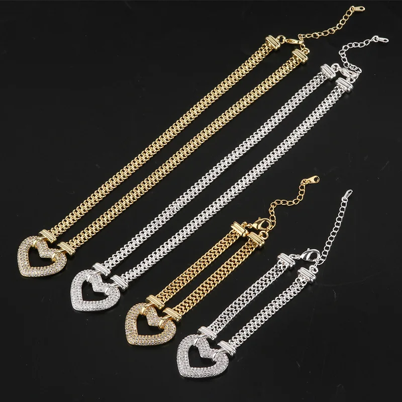 Bianca Frosted Heart Mesh Set – FIORENE