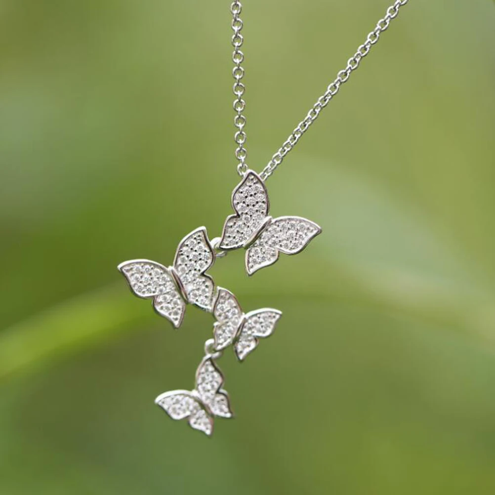 Aurelia Butterfly Cascade Necklace – FIORENE