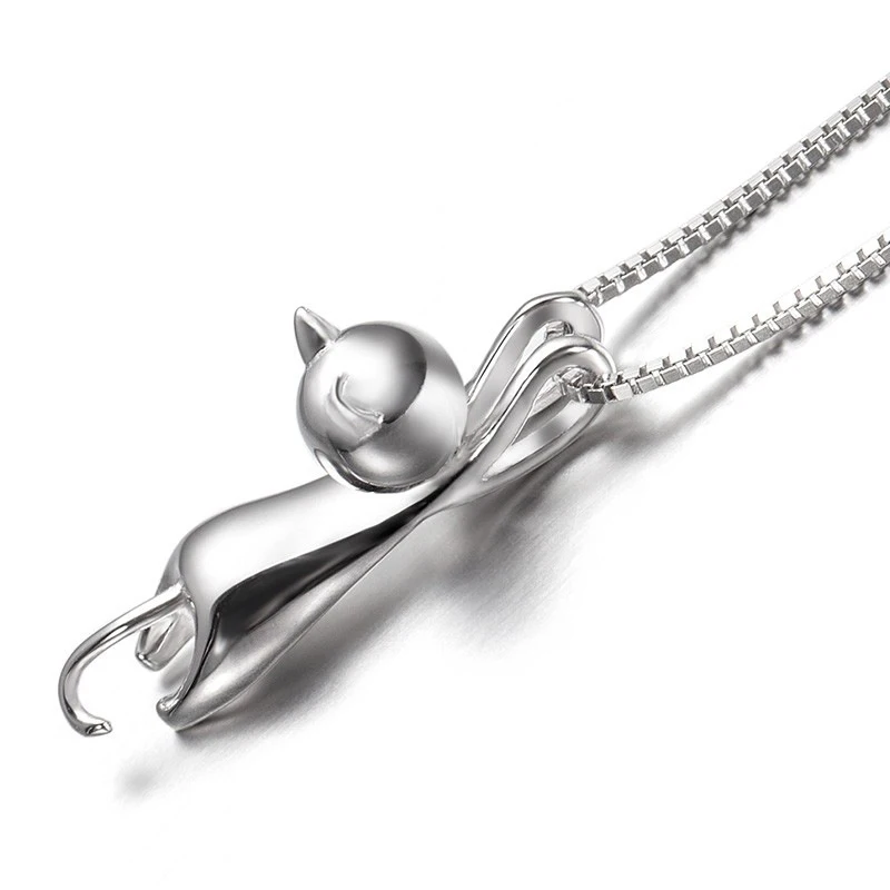 Charming Cat Pendant Necklace - FIORENE