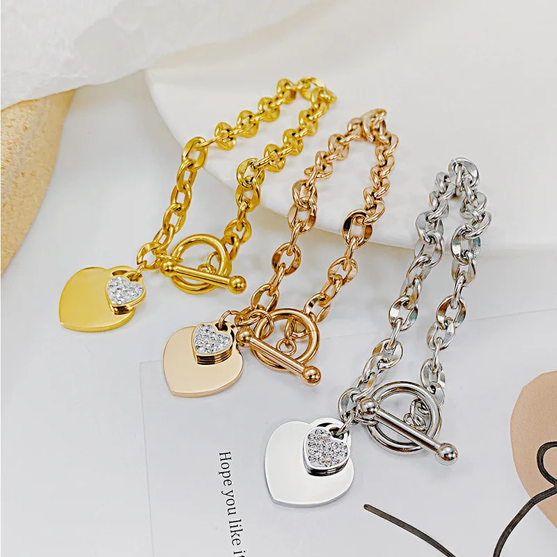Chérie Double Heart Charm Bracelet - FIORENE