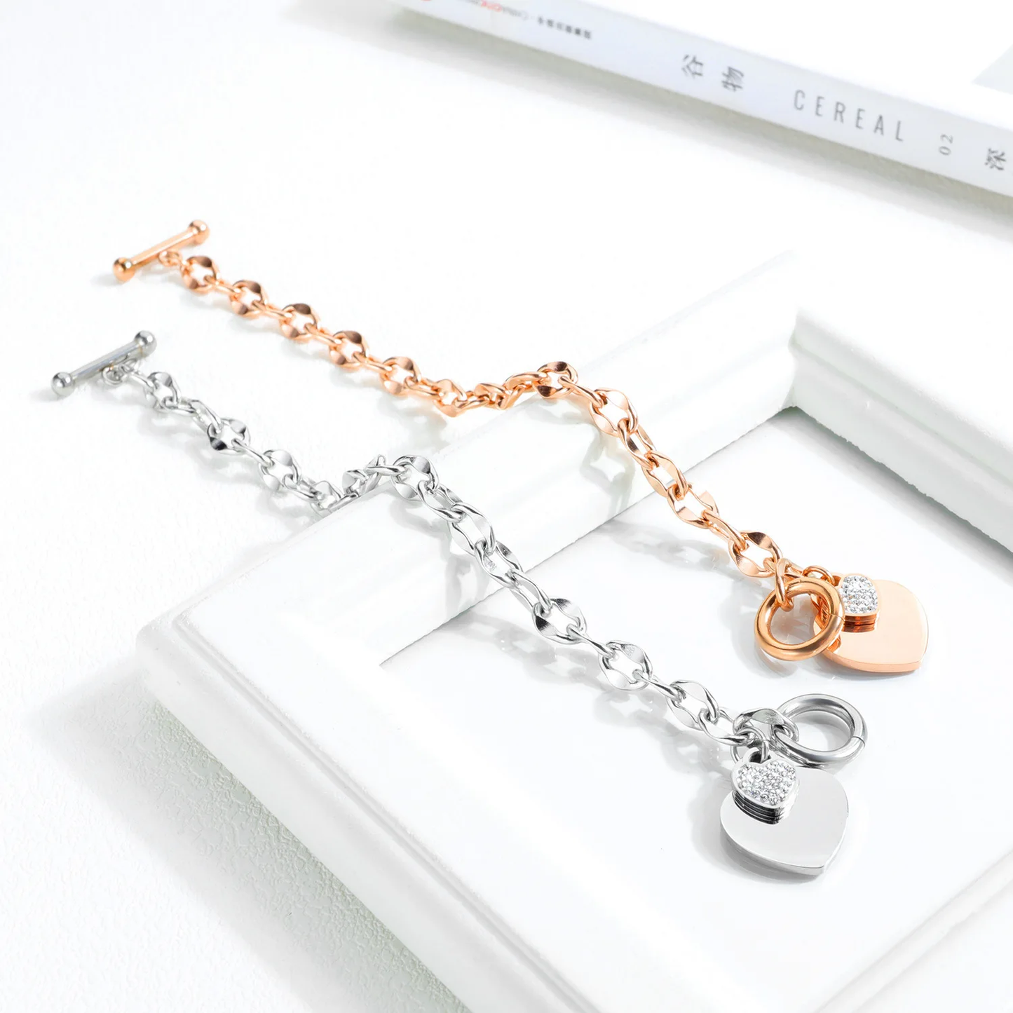 Chérie Double Heart Charm Bracelet - FIORENE