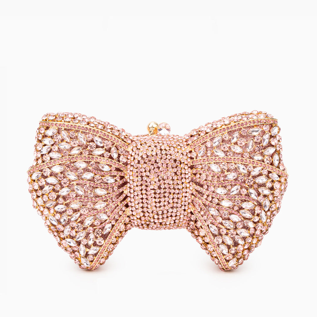 Diamond Bloom Bow Clutch – FIORENE