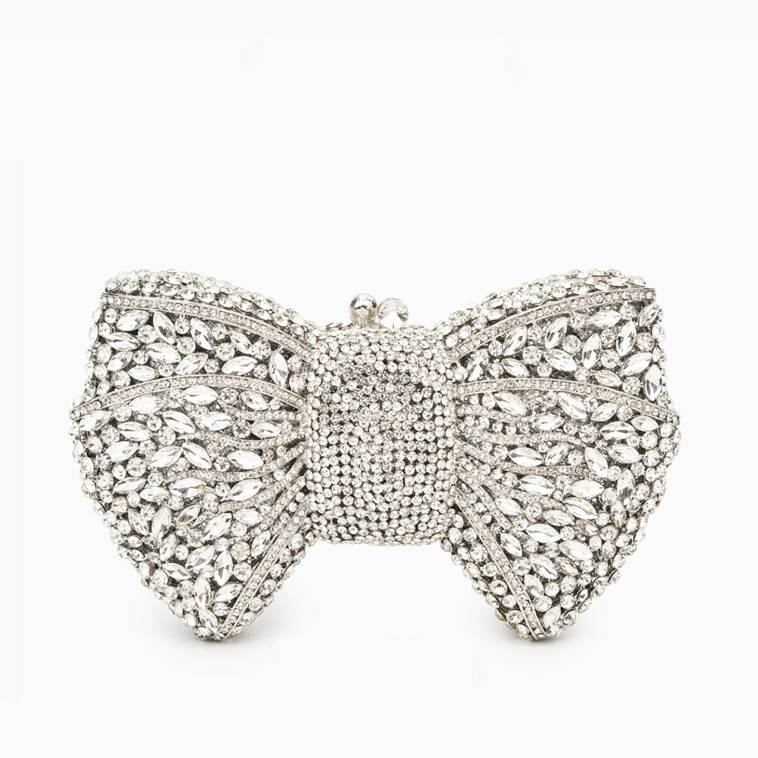 Fiorette Crystal Bow Clutch – FIORENE