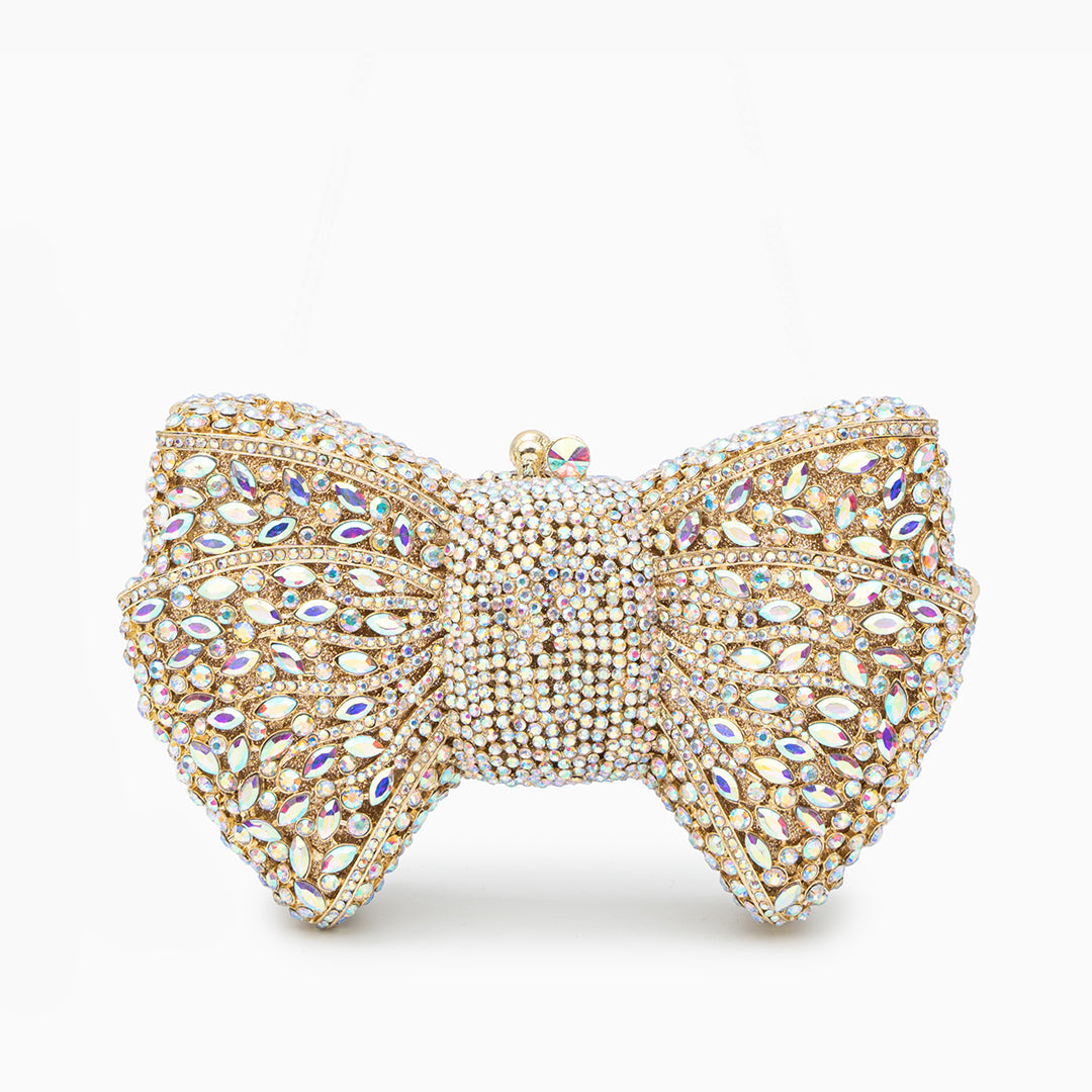 Fiorette Crystal Bow Clutch – FIORENE