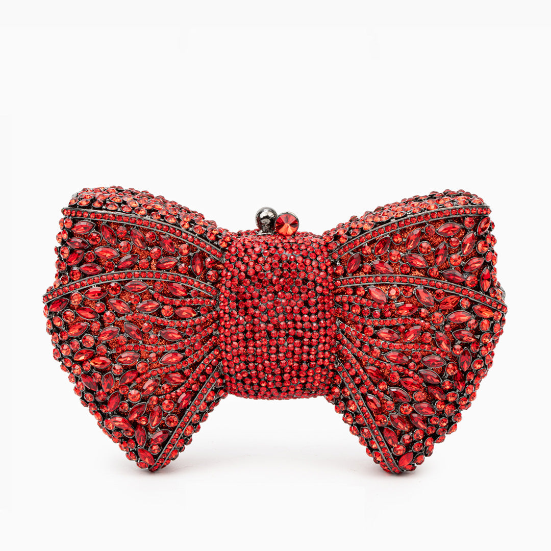 Fiorette Crystal Bow Clutch – FIORENE