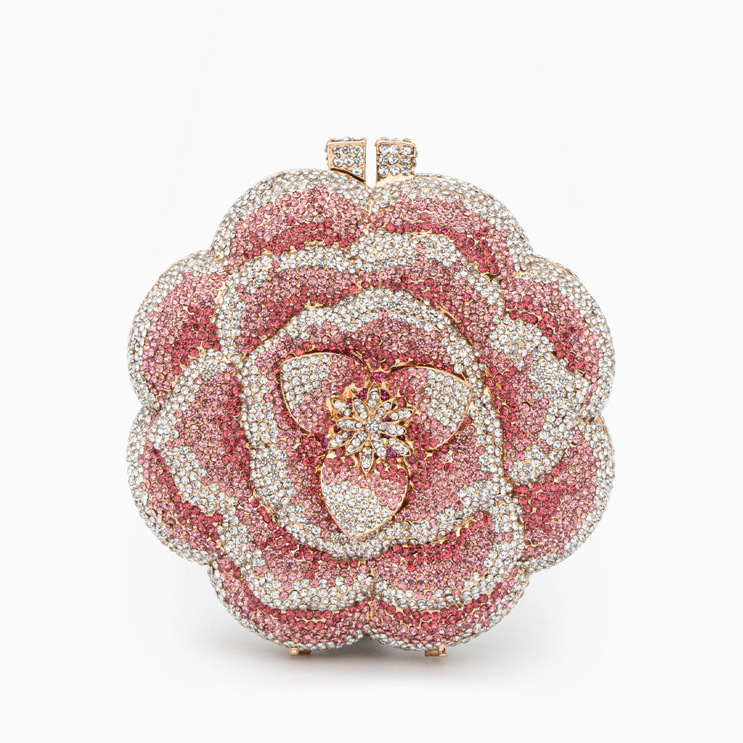 Camélia Crystal Bloom Clutch – FIORENE