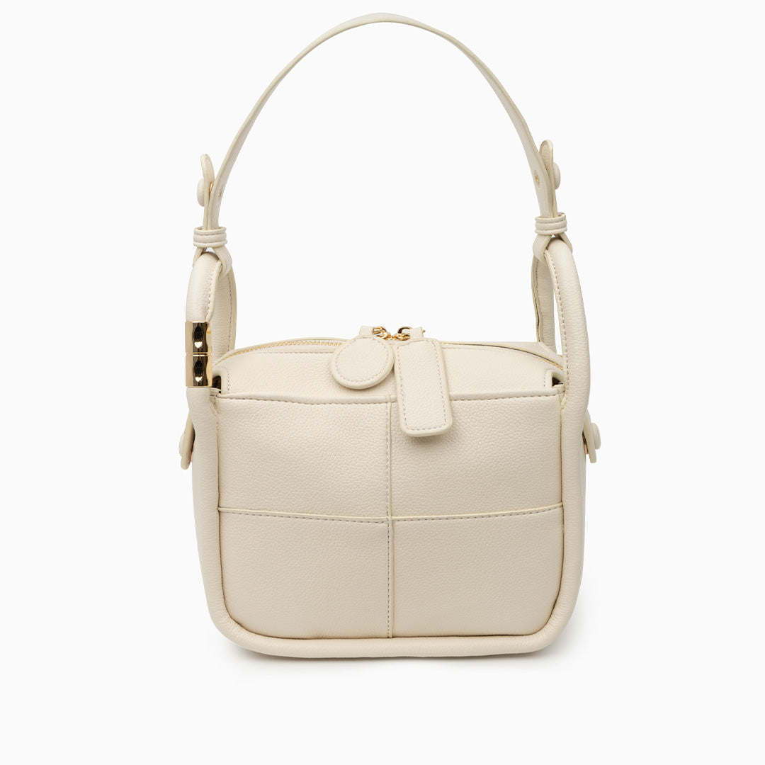 Panelled Leather Shoulder Bag – FIORENE