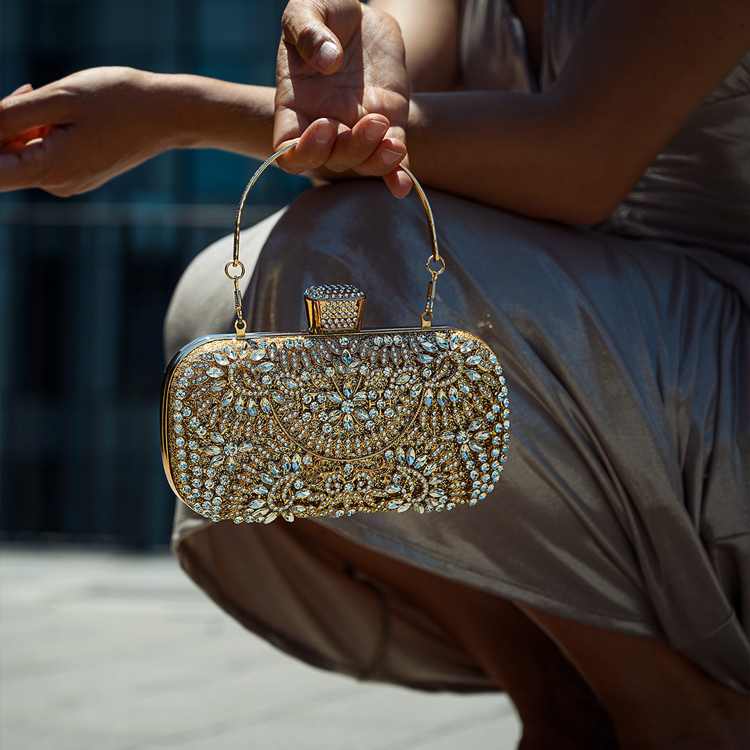 Aurora Royale Crystal Clutch – FIORENE