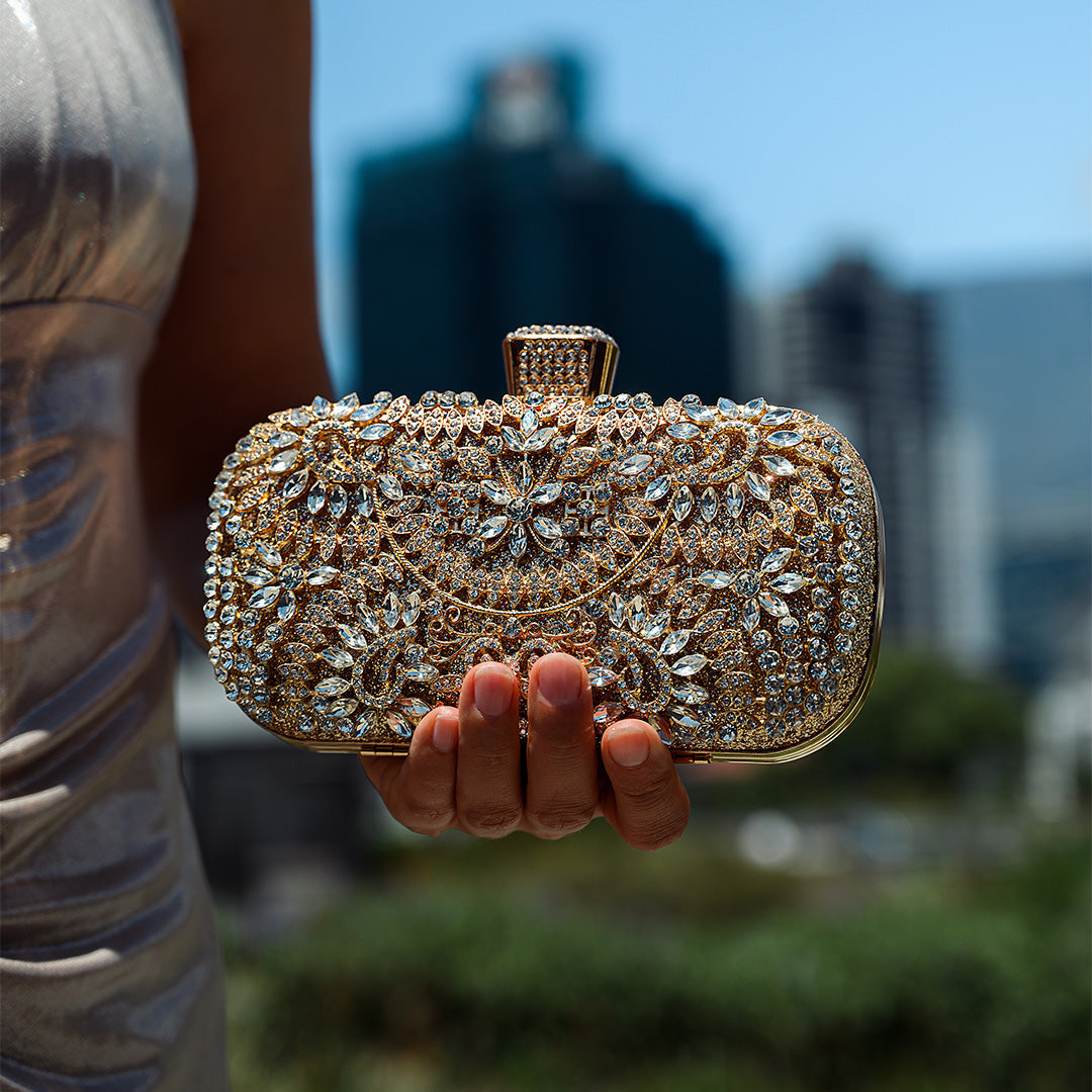 Aurora Royale Crystal Clutch – FIORENE