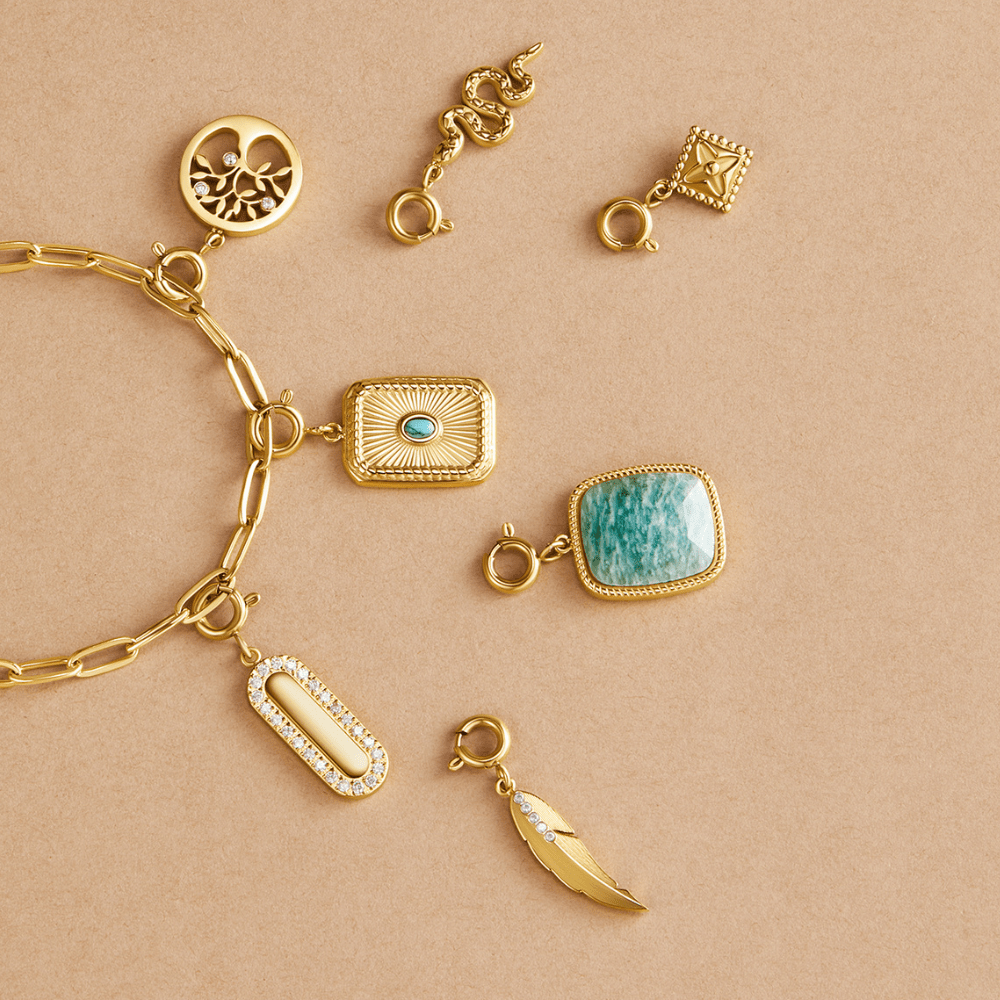 Beaded Rhombus Charm – FIORENE