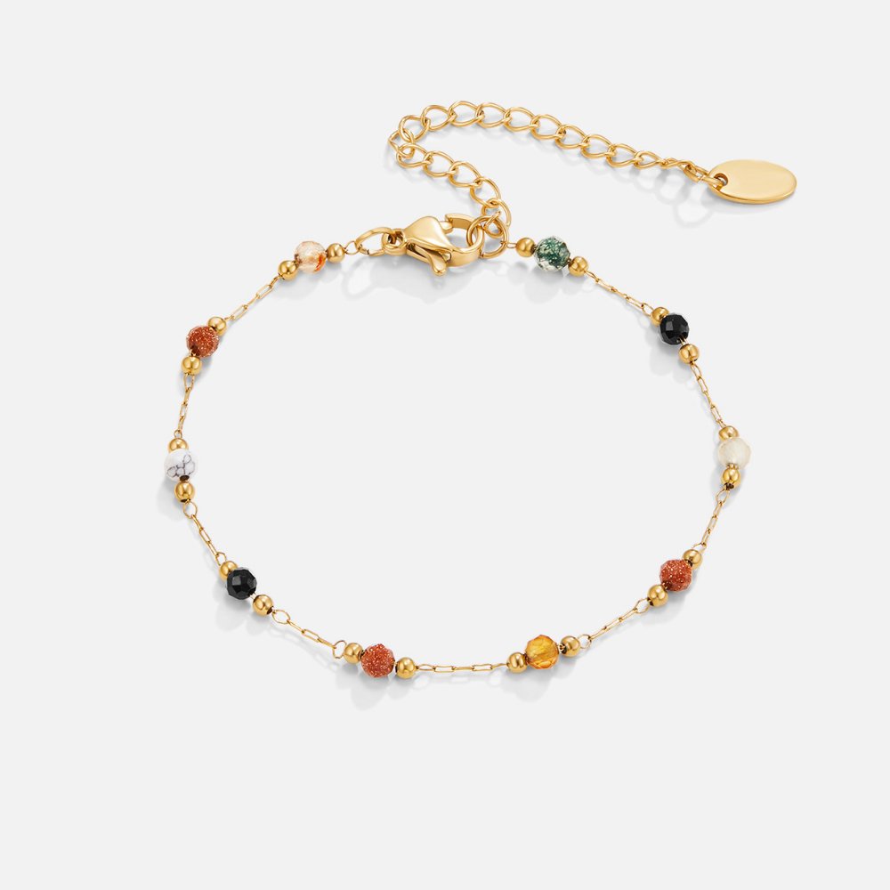 Radiant Gilded Earth-Tone Bracelet – FIORENE