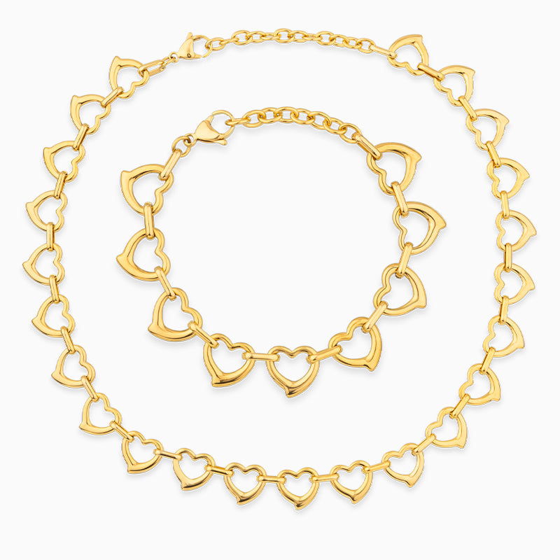 Amora Linked Hearts Set - FIORENE