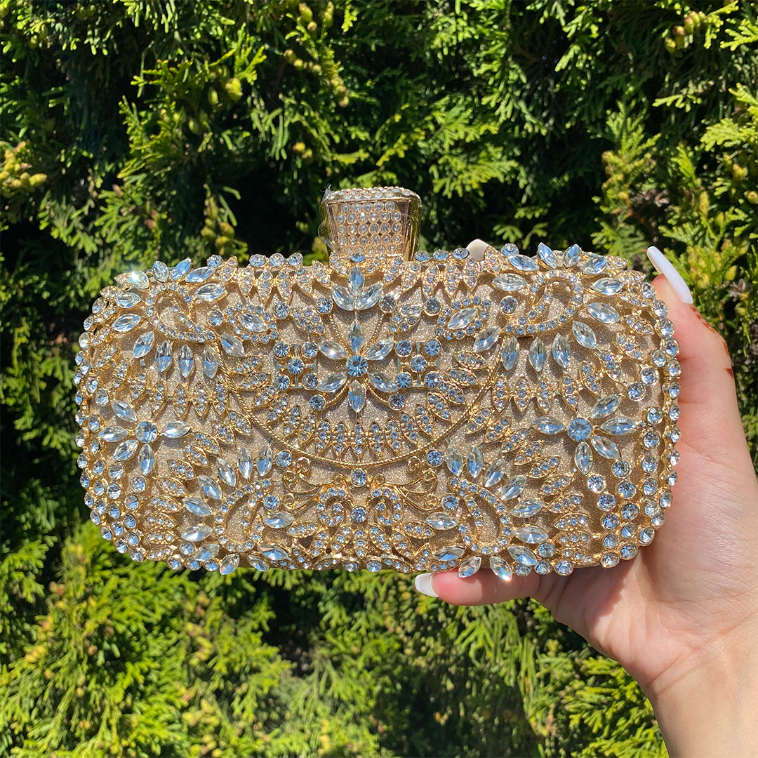 Aurora Royale Crystal Clutch – FIORENE