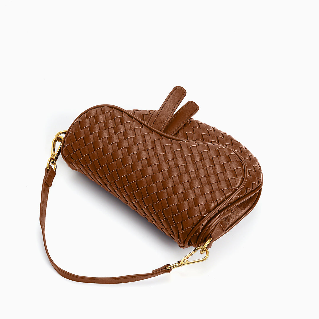 Obsidian Woven Handbag – FIORENE