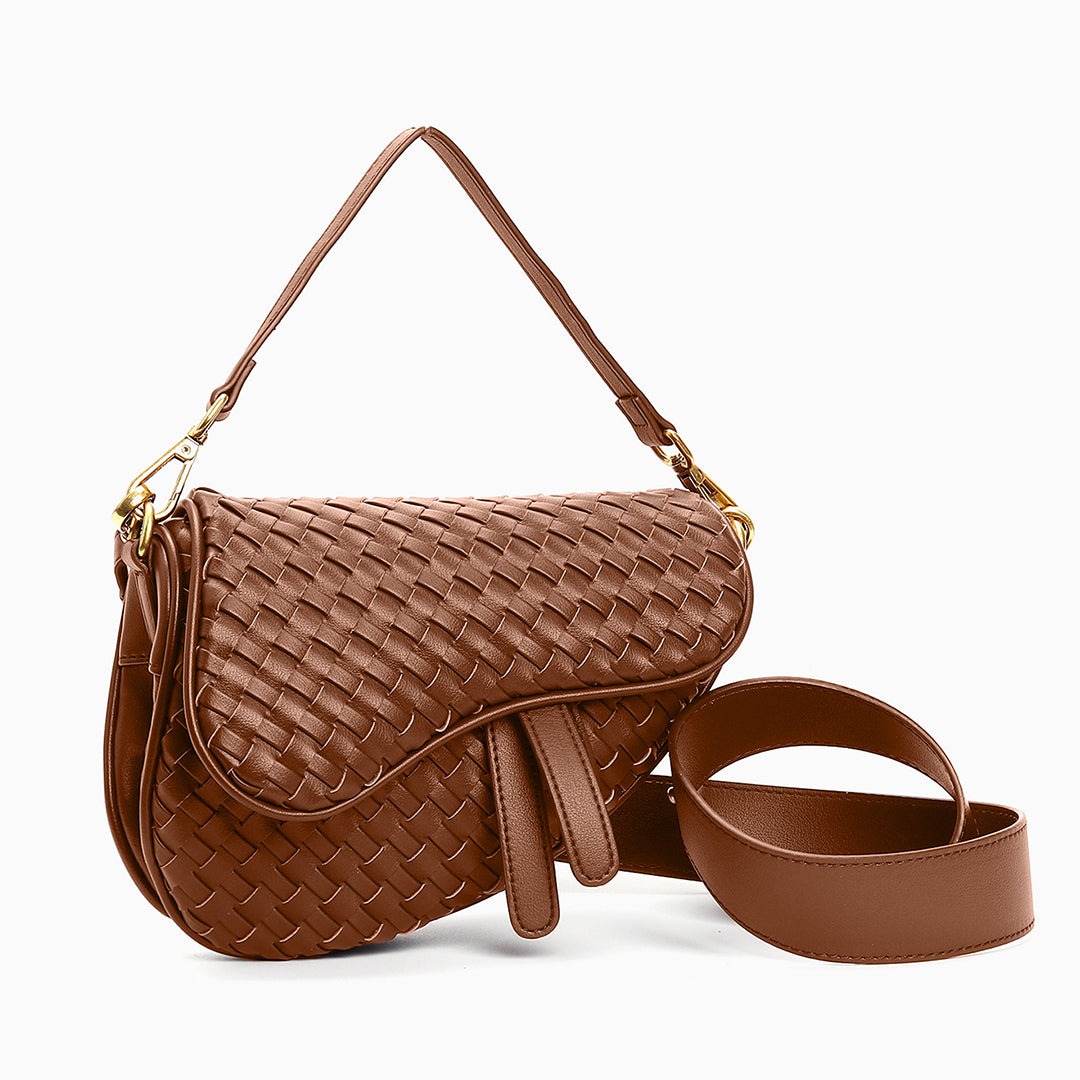 Obsidian Woven Handbag – FIORENE
