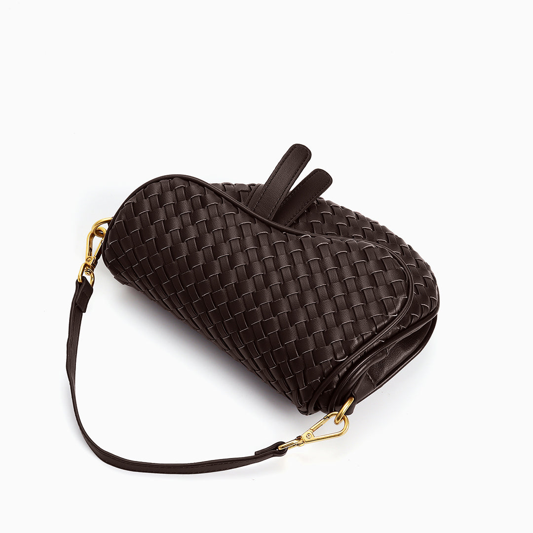 Obsidian Woven Handbag – FIORENE