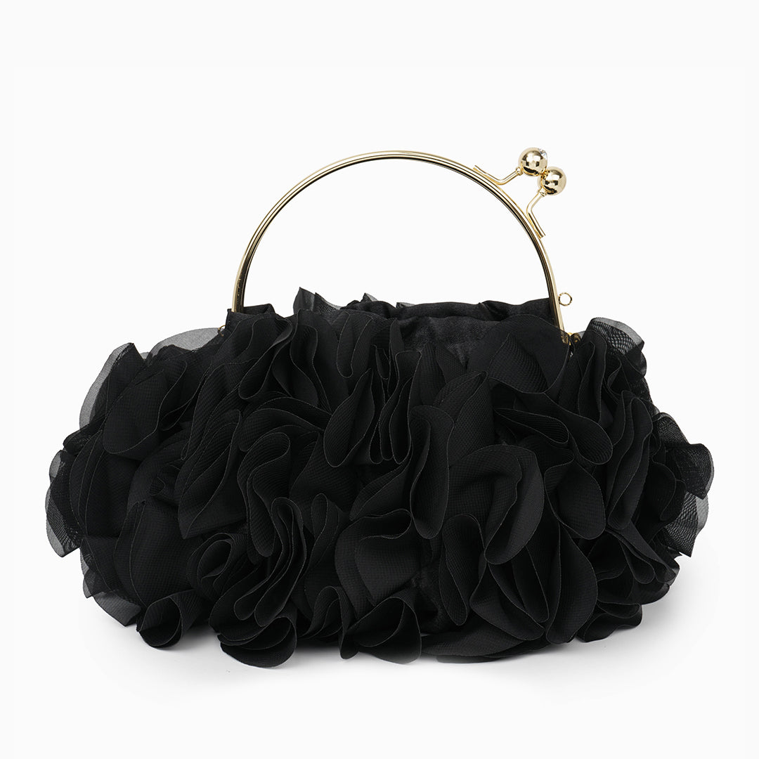 Scarlet Ruffle Handbag – FIORENE
