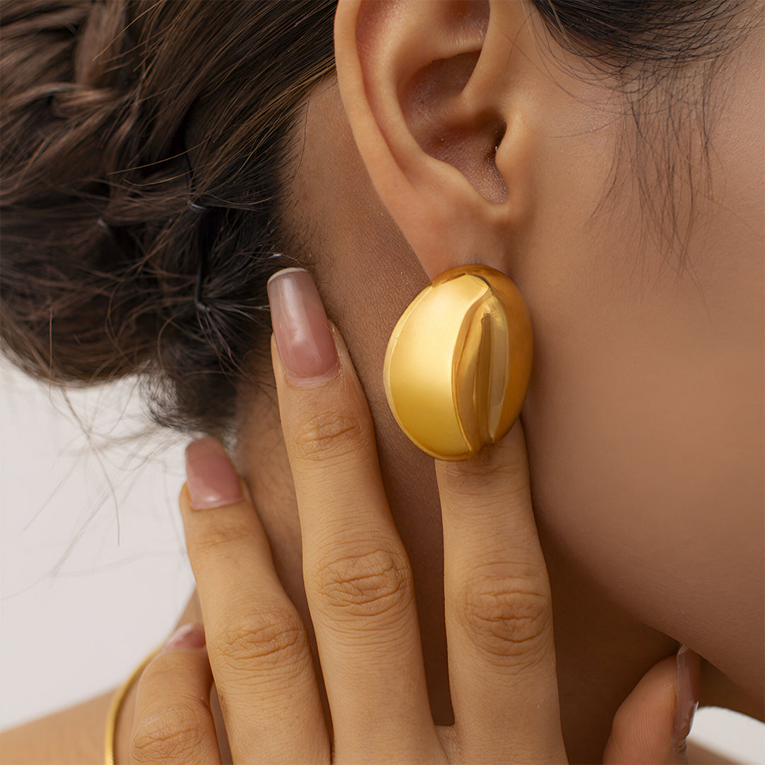 Golden Dome Earrings – FIORENE