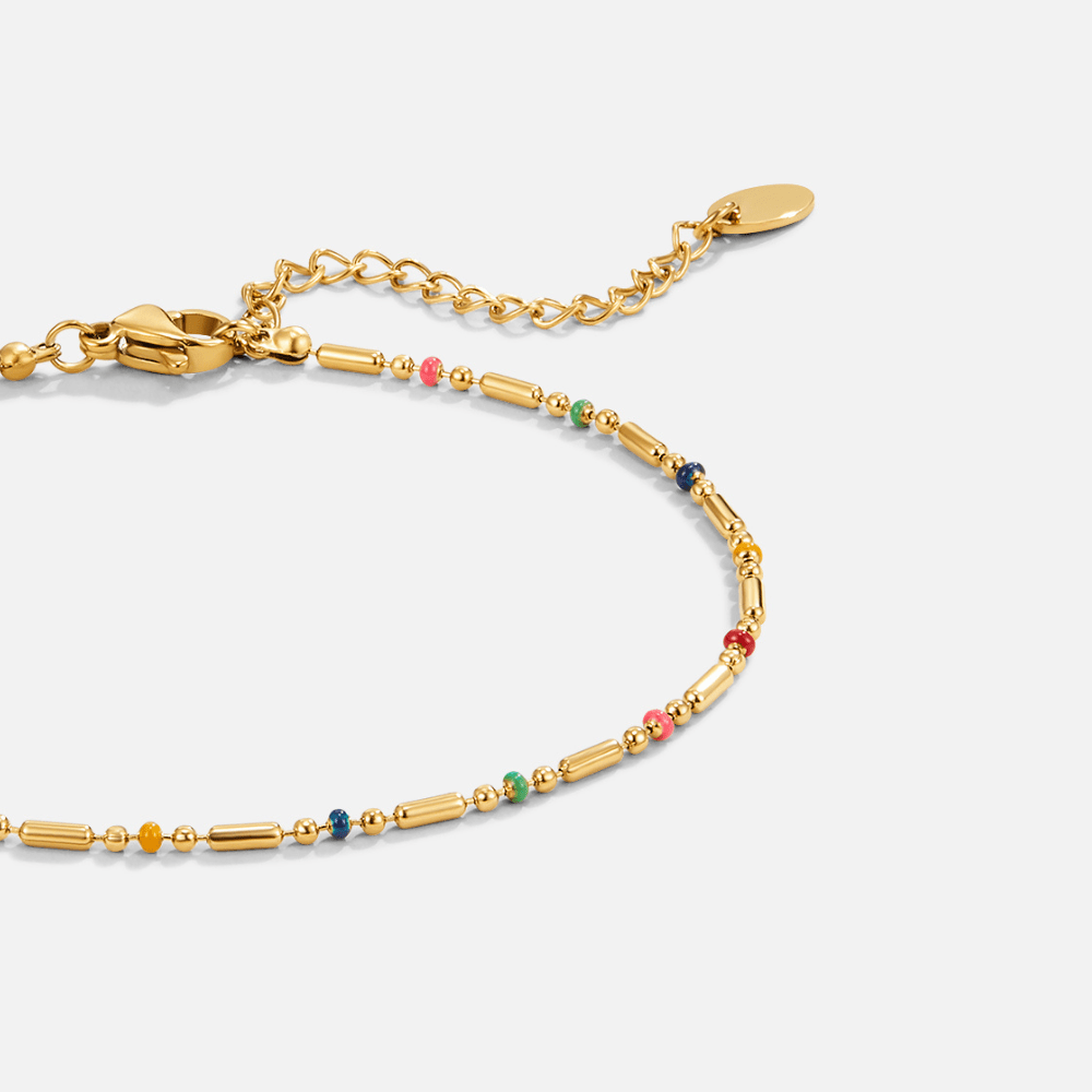 Polished Rainbow Anklet – FIORENE