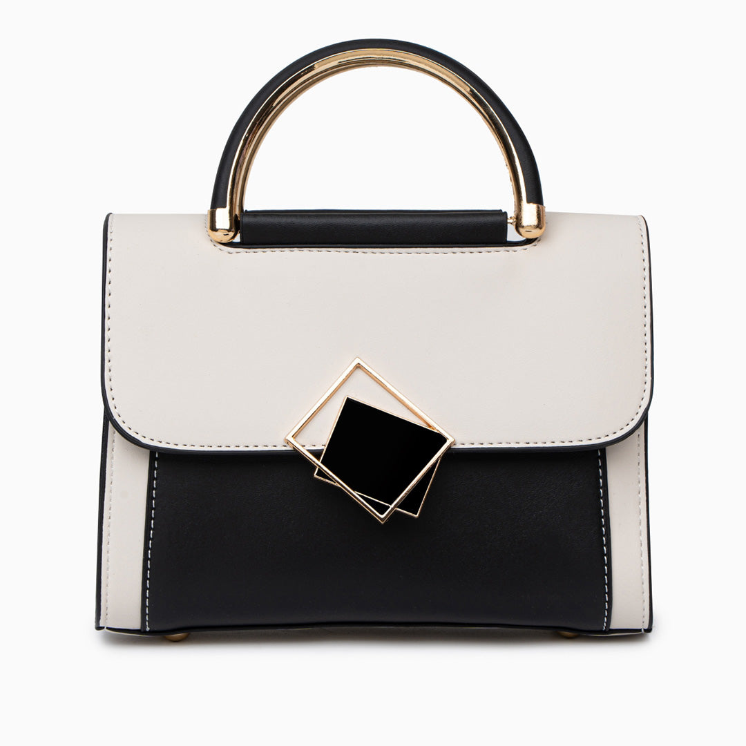 Geometric Elegance Shoulder Bag - FIORENE