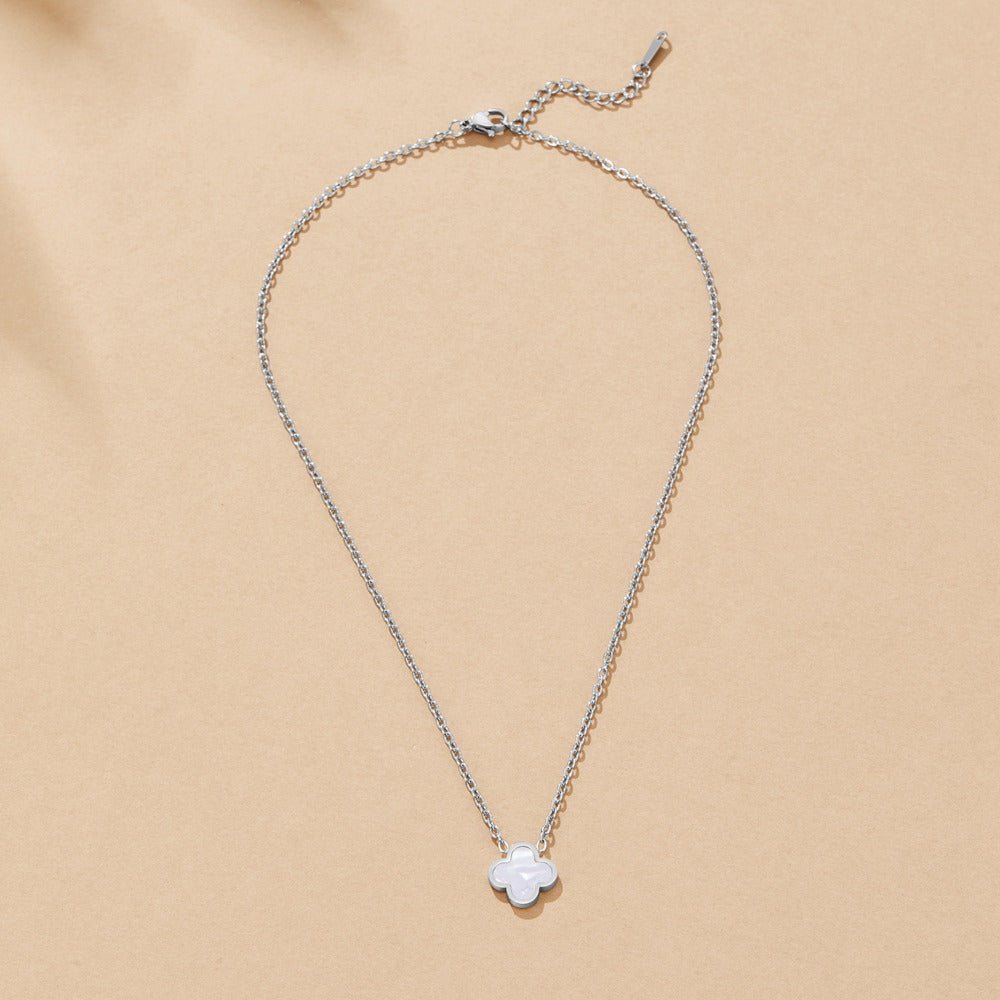 Arctic Lilac Clover Necklace – FIORENE