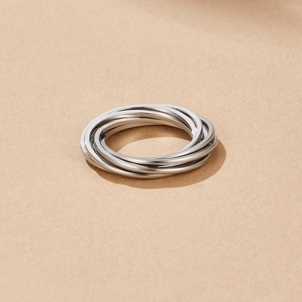 Silver Infinite Rolling Ring – FIORENE