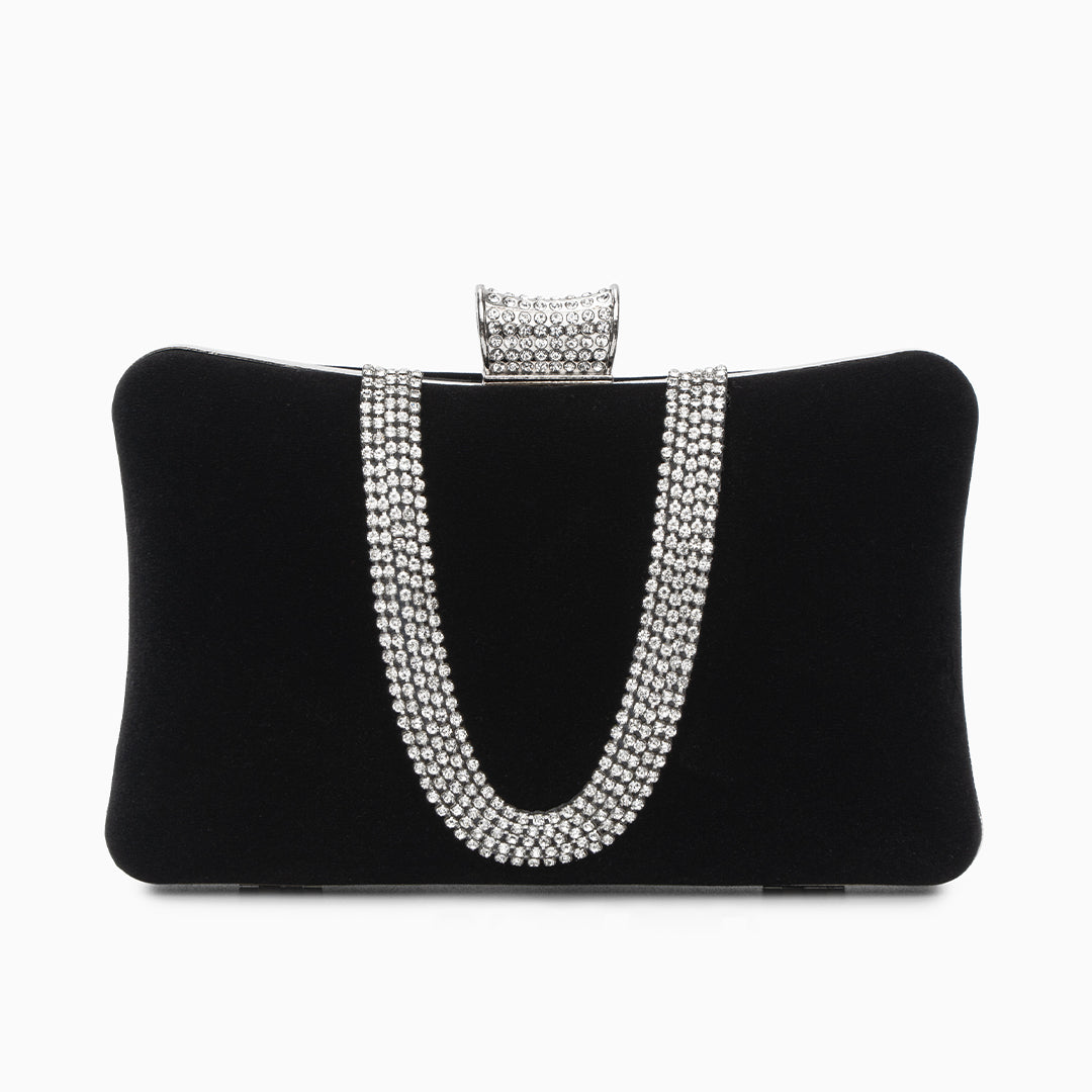 Velvet Radiance Chain Clutch – FIORENE