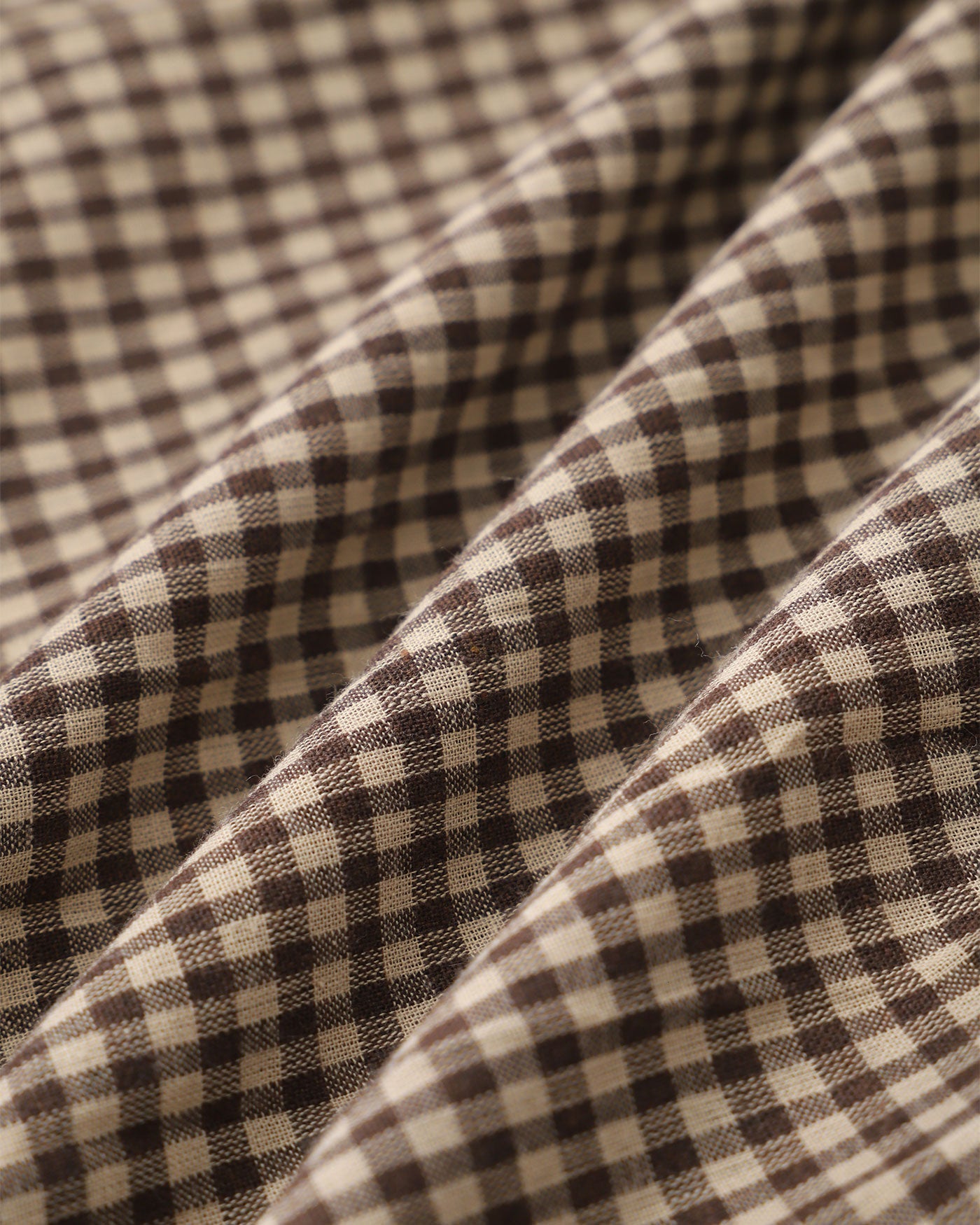 Brown Plaid Button Pleated Midi Dress