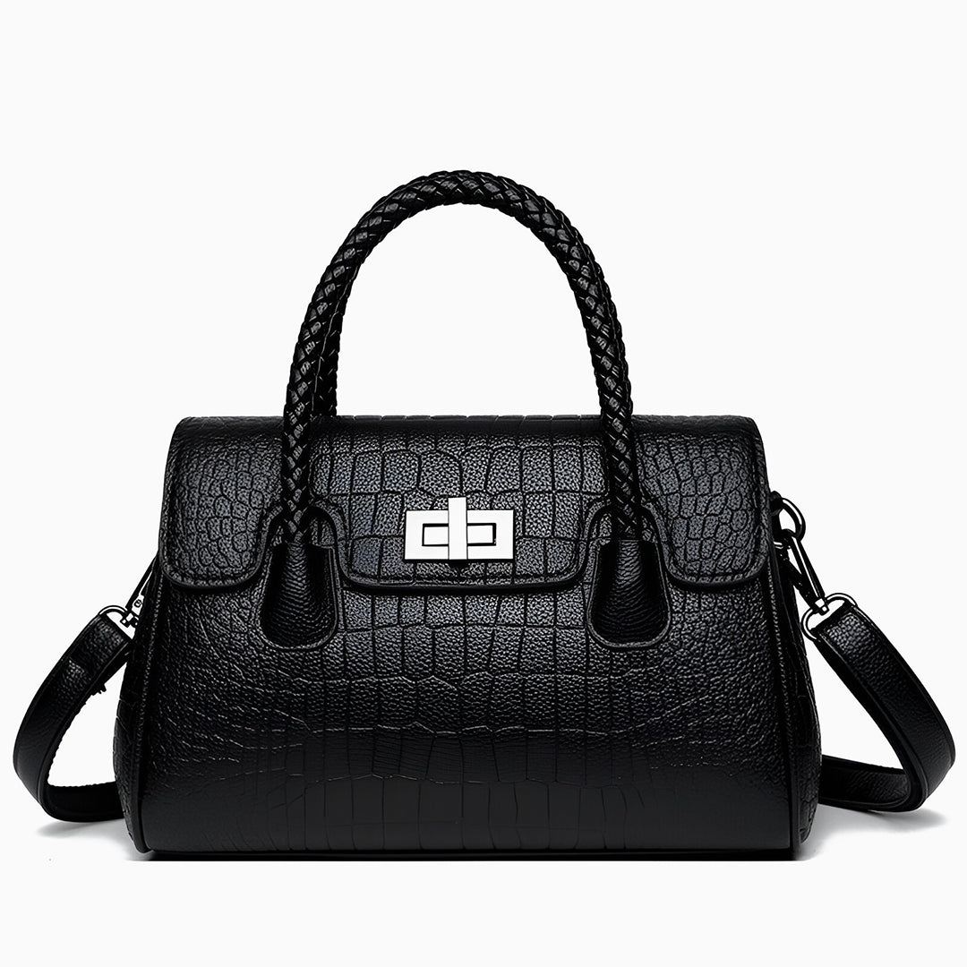 Merlot Woven Shoulder Bag – FIORENE