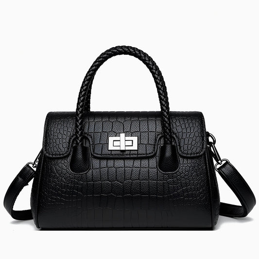 Merlot Woven Shoulder Bag – FIORENE